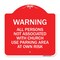 Signmission Warning All Persons Not Associated with Church Use Parking Area at Own Risk, A-DES-RW-1818-22717 A-DES-RW-1818-22717 - alternate 1